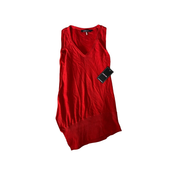 Vintage Y2K Orange Knit Asymmetrical Tank Top with Matching Shrug NWT - Picture 6 of 10